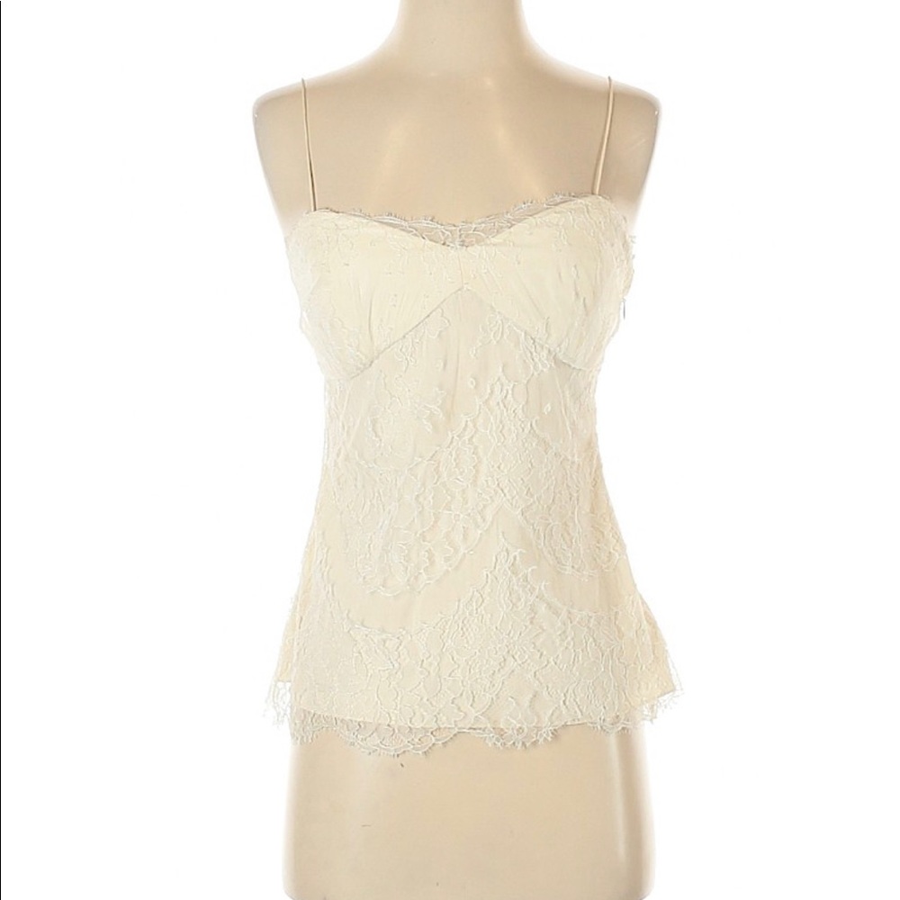 Lela Rose Sleeveless Blouse Lace Size 2